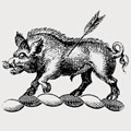 Pollok-Morris family crest, coat of arms