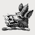 Borton family crest, coat of arms