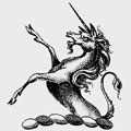Strickland family crest, coat of arms