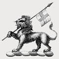 Audin family crest, coat of arms