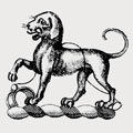 Aubert family crest, coat of arms