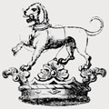 Dobree family crest, coat of arms