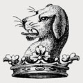 D'eureux family crest, coat of arms