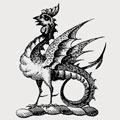 Peacocke family crest, coat of arms