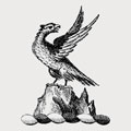 Aubin family crest, coat of arms