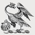 Swabey family crest, coat of arms