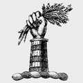 Rasynge family crest, coat of arms
