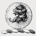 Wardon family crest, coat of arms