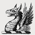 Kenyon family crest, coat of arms