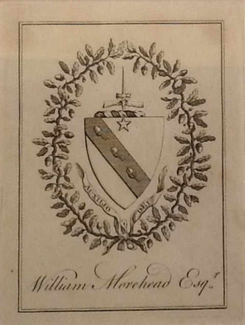 William Morehead esq bookplate pre 1788