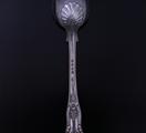 Seven Victorian silver dessert spoons