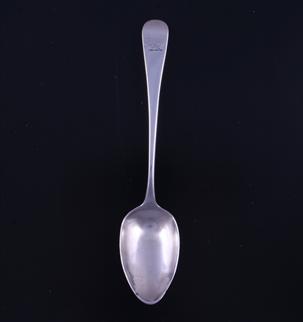 A George III Old English pattern sterling silver table spoon