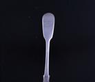 A Victorian fiddle pattern sterling silver dessert spoon