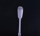 A Victorian fiddle pattern sterling silver dessert spoon