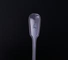 A Victorian fiddle and thread pattern sterling silver table fork