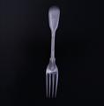 A William IV fiddle and thread pattern sterling silver dessert fork
