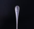 An Edwardian Old English bead edge pattern sterling silver table fork