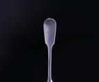 A Victorian fiddle pattern sterling silver desert fork