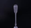 A Victorian fiddle pattern sterling silver desert fork