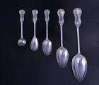 A Victorian 108 piece service of sterling silver flatware