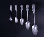 A Victorian 108 piece service of sterling silver flatware
