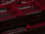 A Victorian 108 piece service of sterling silver flatware