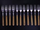 A set of Victorian sterling silver fish knives and forks