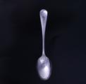 An Edwardian Old English pattern sterling silver dessert spoon