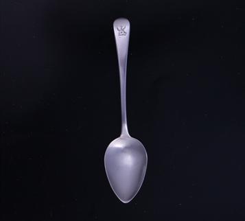 A George III Old English pattern sterling silver dessert spoon