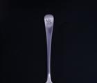A George III Old English pattern sterling silver dessert spoon