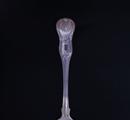 A George III King's Hourglass pattern sterling silver dessert spoon