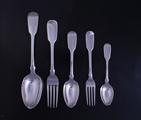 Service of Victorian silver flatware