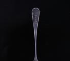 A set of eight Regency Old English pattern sterling silver dessert spoons