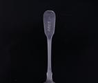 Two George IV fiddle pattern sterling silver dessert spoons