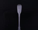 Two George IV fiddle pattern sterling silver dessert spoons