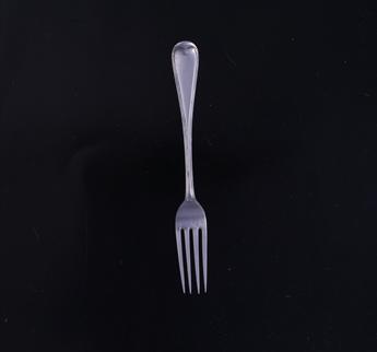 A Victorian Old English pattern sterling silver dessert fork