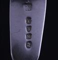 Two George III fiddle and thread pattern sterling silver dessert spoons