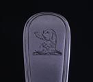 Two George III fiddle and thread pattern sterling silver dessert spoons