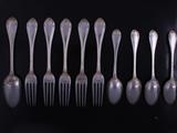 Part service of Victorian flatware