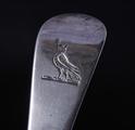 Six George III silver table forks
