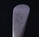 Six Victorian silver dessert spoons