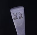 Four antique George III Old English silver table spoons