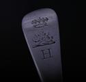 Six George I silver table spoons
