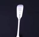 Five antique silver dessert forks