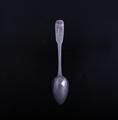 A George III sterling silver fiddle pattern teaspoon