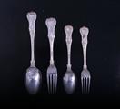 Collection of Victorian Queen's pattern sterling silver flatware