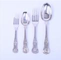 A William IV 80 piece King's pattern sterling silver service