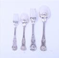A William IV 80 piece King's pattern sterling silver service