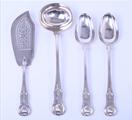 A William IV 80 piece King's pattern sterling silver service
