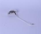 A George IV sterling silver fiddle pattern soup ladle